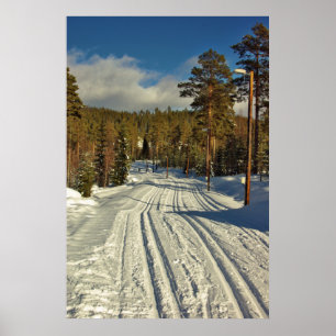 Poster Jour d'hiver en Suède