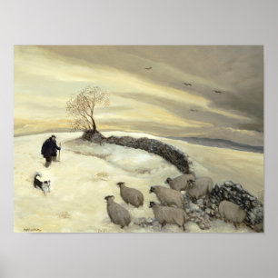 Poster Jour d'hiver noir