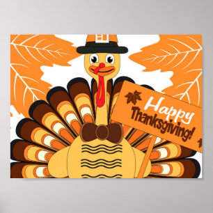 Poster Jour du bon thanksgiving Turquie