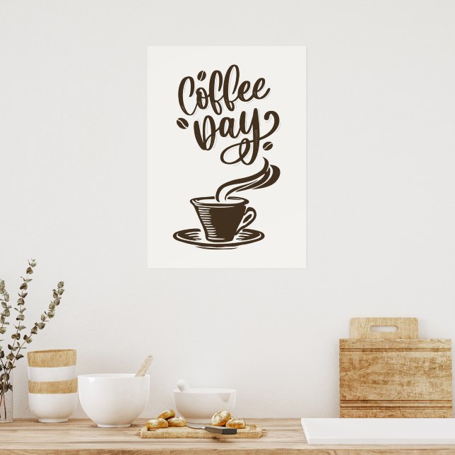 Poster Jour du café (Cuisine)