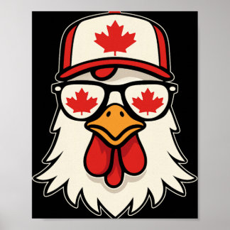 Poster Jour du Canada Drapeau canadien Feuille d'érable P