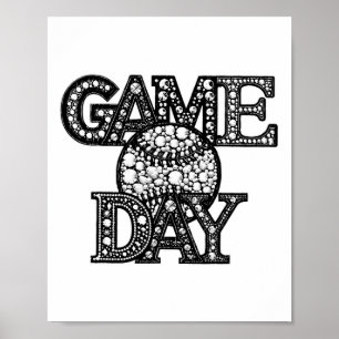 Poster Jour du jeu Bysebyl Rhinestone Bysebyl Joueur Spor