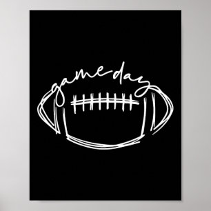 Poster Jour du jeu Football Jour Vibes Football Amoureux 