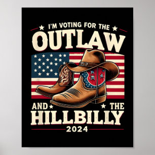 Poster Jour du scrutin américain hors-la-loi Hillbilly 20