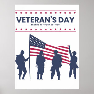 Poster Jour du Souvenir des Vétérans Fête des Mères Homma