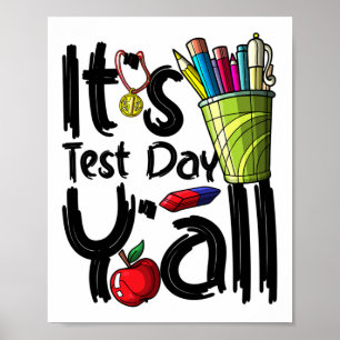 Poster Jour Enseignant C'est jour d'essai Yall Appreciati