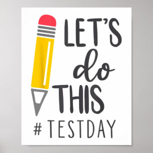 Poster Jour Enseignant Lit Faire Ce Jour Test État Test T