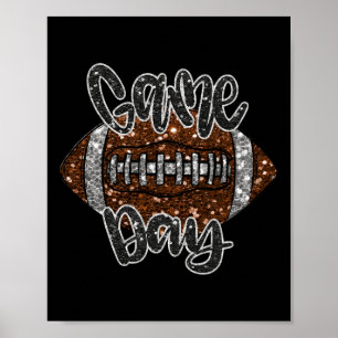 Poster Jour Football Bling Bling Football Lover Automne