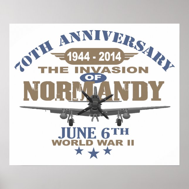 Poster Jour J 70e anniversaire Bataille de Normandie (Devant)