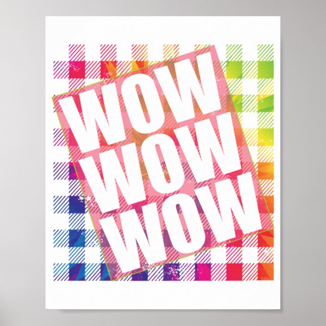 Poster Jour libre Wow - WOW WOW WOW mème essentiel (Devant)