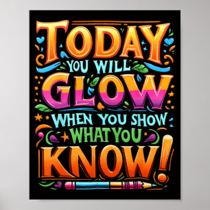 Poster Jour Montrer Ce Que Vous Connaissez Enseignant Ne