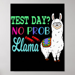 Poster Jour No Prob Llama Jour d'essai Aucun problème Jou