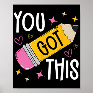 Poster Jour Où Vous Avez Ce Mignonne Enseignant Au Crayon