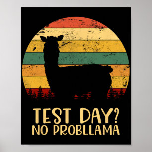 Poster Jour Pas de problème Silhouette Enseignant Gradua