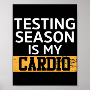 Poster Jour Pour Les Tests D'Enseignants La Saison Est Mo
