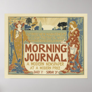 Poster Journal du matin Un journal moderne