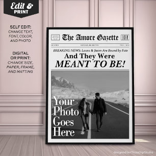 Poster Journal personnalisé Couples Imprimer 'Signifie êt