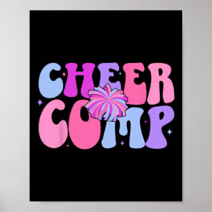 Poster Journée de compétition de cheerleading Groovy Chee