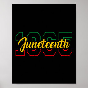 Poster Journée de la Liberté 19 juin 1865 Junete afro-amé