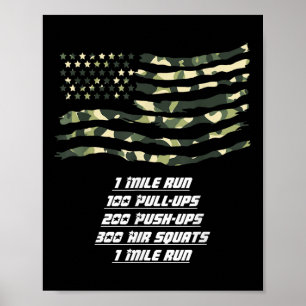 Poster JournéE De La Mémoire EntraîNement Drapeau Des Eta