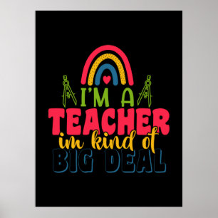 Poster Journée de l'enseignant Je suis un enseignant dans