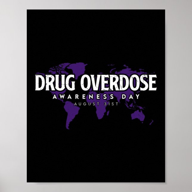 Poster Journée de sensibilisation à la surdose de drogue  (Devant)