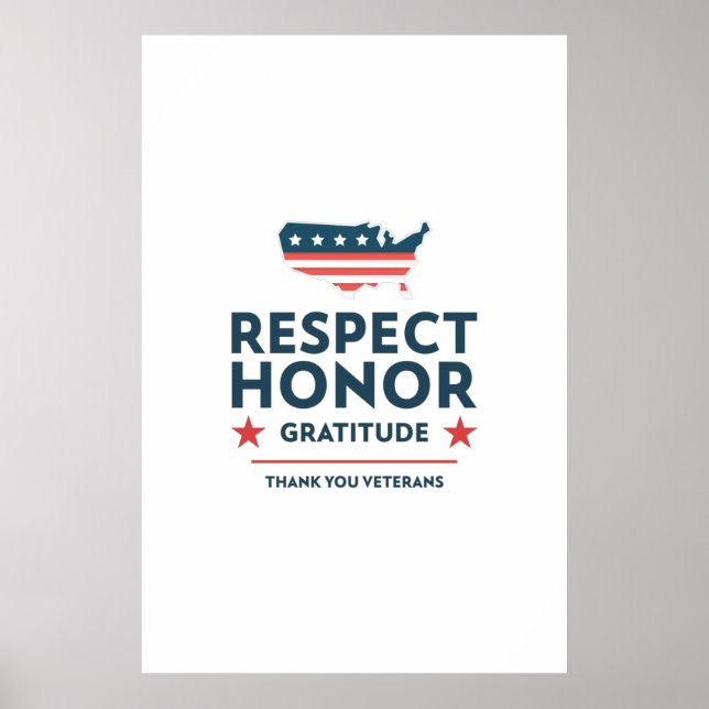 Poster journée des anciens combattants avec un slogan de  (Devant)