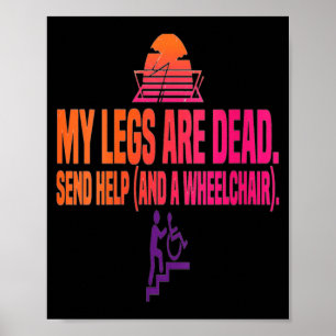 Poster Journée des jambes pour femmes Drôles Les jambes s