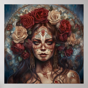 Poster Journée Dia de los Muertos de l'Art Morte