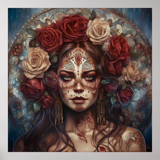 Poster Journée Dia de los Muertos de l'Art Morte (Devant)