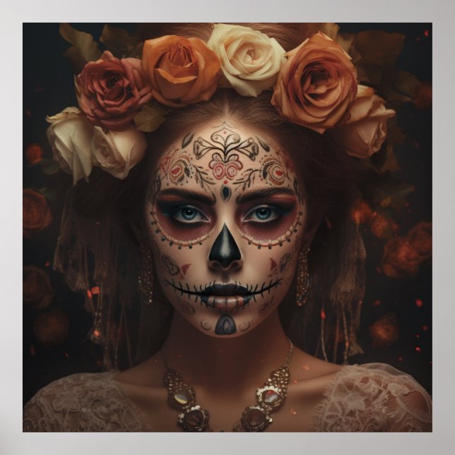 Poster Journée Dia de los Muertos de l'Art Morte (Devant)