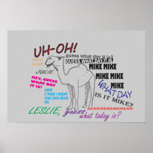 Poster Journée en milieu de semaine drôle