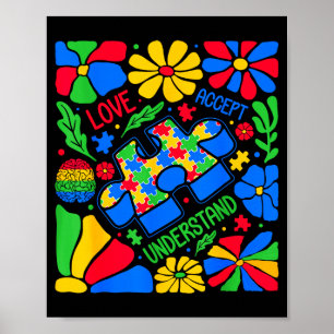 Poster Journée florale de sensibilisation à l'autisme com