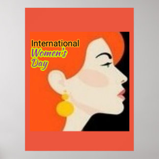 Poster Journée internationale de la femme.
