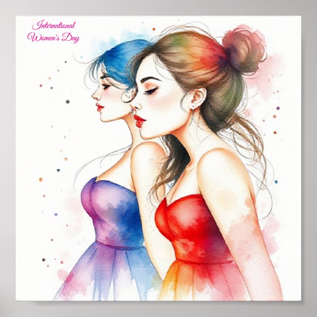 Poster Journée internationale de la femme 8 mars (Devant)