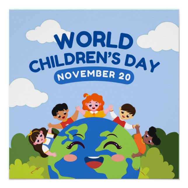 Poster Journée mondiale de l’enfance | 20 novembre (Devant)