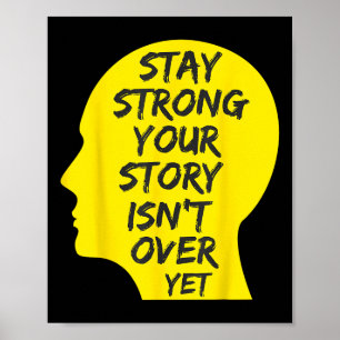 Poster Journée mondiale de la prévention du suicide jaune