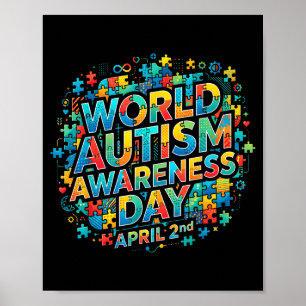 Poster Journée mondiale de sensibilisation à l'autisme ru