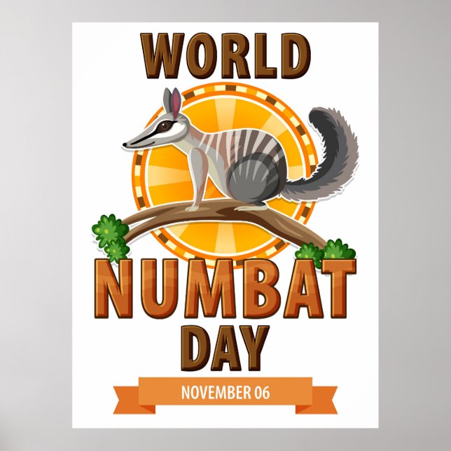 Poster Journée Mondiale du Numbat (Devant)