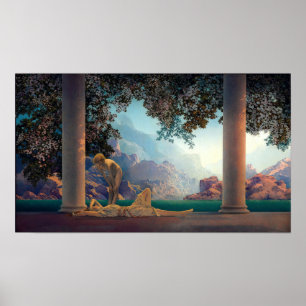 Poster Journée par Maxfield Parrish en 1922