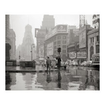 Journée pluvieuse à Times Square, 1943. Photo vint