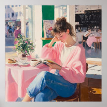 Journée rêveuse au café cosy : Art charmant