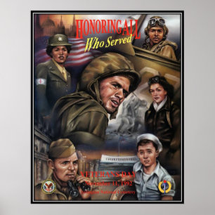 Poster Journée vintage des anciens combattants, 1992 -