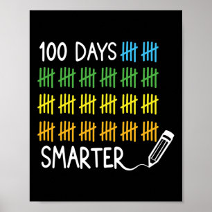 Poster Jours Crayon Plus Intelligent Marque 100 Jours D'É