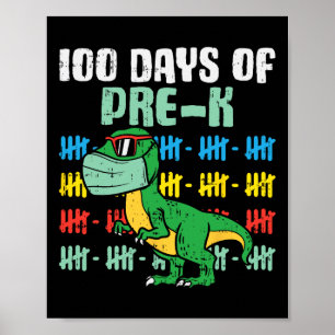 Poster Jours De Dinosaure De Trex Pré-k En Masque Garçon