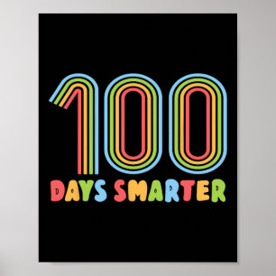 Poster Jours De L'École Arc-En-Ciel 100 Jours Enseignant