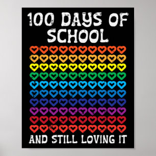 Poster Jours De L'École Toujours Aimer Il Coeurs 100e Tea
