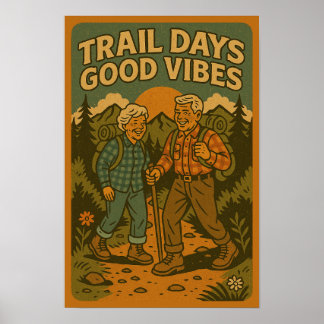Poster Jours de piste Good Vibes