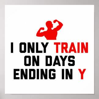 Poster Jours De Train Terminant La Citation De Gym