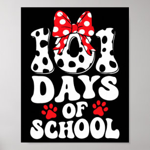 Poster Jours D'École Chien Dalmatien 100 Jours Garçons Pl